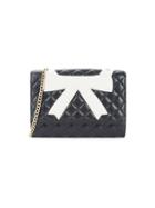 Moschino Bow Quilted Leather Crossbody Bag