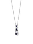 Effy Sapphire & 14k White Gold Necklace