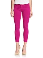 J Brand Luxe Sateen Mid Rise Crop