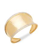 John Hardy 18k Yellow Gold & Diamond Cuff Bracelet