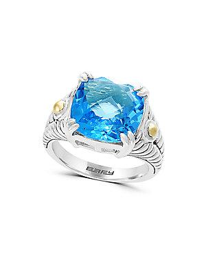 Effy 18k Gold And Blue Topaz Ring
