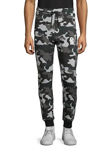 Russell Park Camouflage-print Cotton Sweatpants