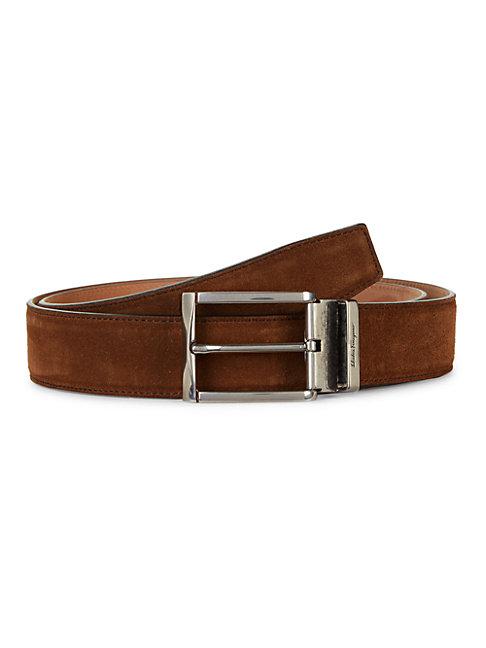 Salvatore Ferragamo Suede Leather Belt