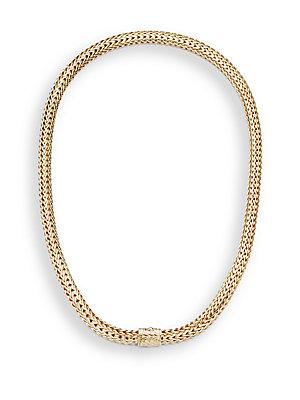 John Hardy Classic Chain 18k Yellow Gold Small Necklace