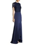 Shoshanna Lovat High-low Gown