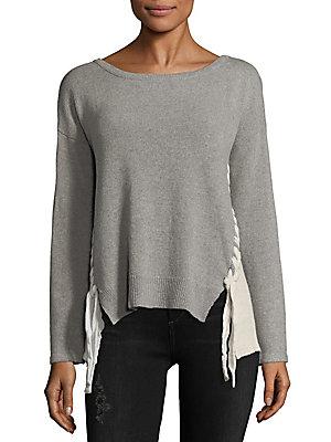 Ppla Colorblock Dropped Shoulder Sweater