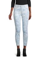 L'agence Printed Skinny Cropped Jeans