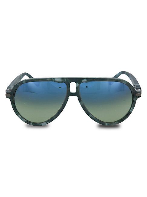 Brioni 61mm Aviator Novelty Sunglasses