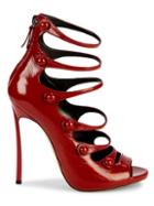 Casadei Strappy Patent Leather Heeled Sandals