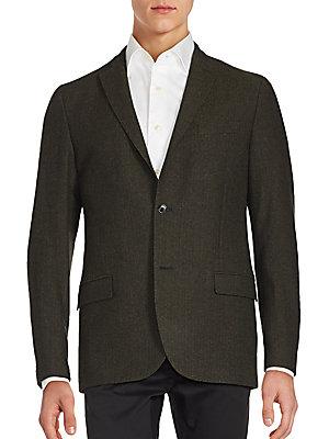 J. Lindeberg Wool-blend Two-button Jacket