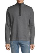 Hugo Heathered Cotton-blend Sweatshirt