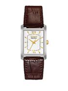 Citizen Eco-drive Stainless Steel And Embossed Leather Rectangular Watch