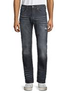 Buffalo David Bitton Whiskered Straight Leg Jeans