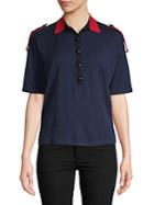 Burberry Colorblock Wool Polo