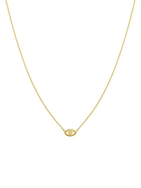 Saks Fifth Avenue 14k Yellow Gold Evil Eye Cutout Necklace