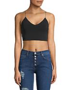 Alice + Olivia Bali Fitted Cropped Tank Top