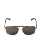 Ermenegildo Zegna 59mm Polarized Rectangular Sunglasses