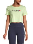 Tommy Hilfiger Graphic Logo Cropped T-shirt