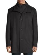 Hugo Wool Zip-front Coat