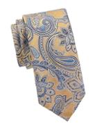 Canali Embroidered Paisley Silk Tie