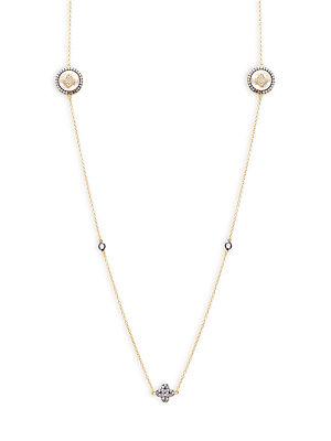 Freida Rothman Clover Mother-of-pearl & Sterling Silver Necklace