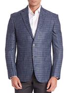 Saks Fifth Avenue Collection Bamboo Windowpane Sportscoat