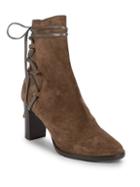 Jimmy Choo Lace-up Suede Booties