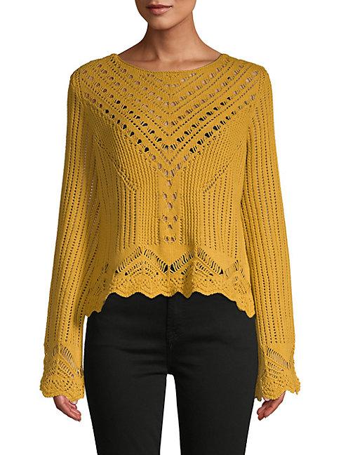 Willow & Clay Tie-back Crochet Sweater
