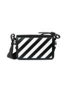 Off-white Striped Leather Crossbody Bag