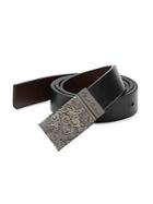 Robert Graham Paisley Buckle Leather Belt
