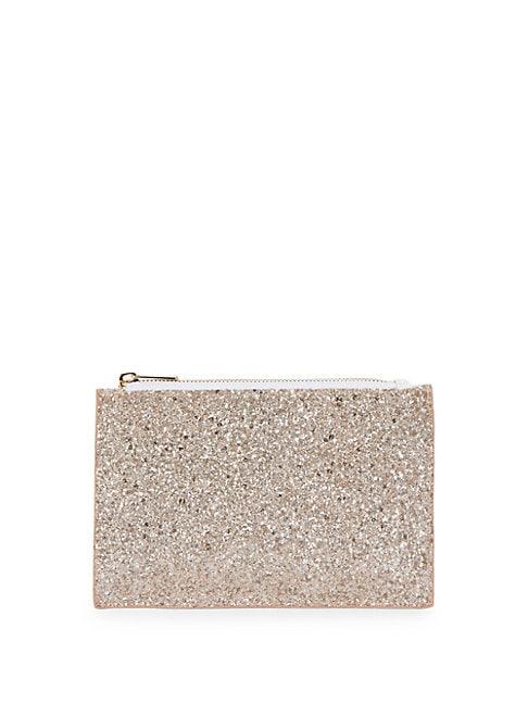 Saks Fifth Avenue Textured Faux Leather Pouch