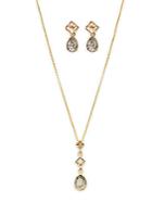 Swarovski Geometric Crystal Necklace & Earring Set