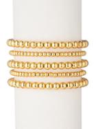 Eye Candy La The Luxe Collection 4-piece Emma 18k Goldplated Bracelet Set