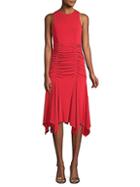 Maggy London Ruched Sleeveless Dress