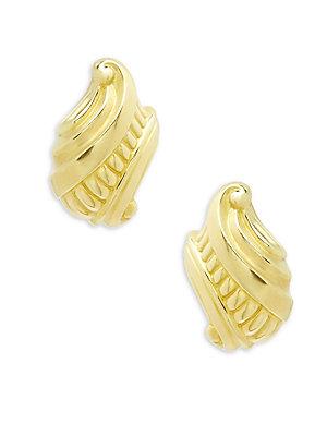 Estate Jewelry Collection 18k Yellow Gold Stud Earrings