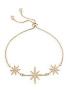 Eye Candy La North Star 18k Goldplated Cubic Zirconia Chain Bracelet