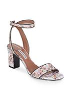 Tabitha Simmons Leticia Floral-print Leather Sandals