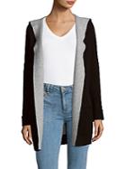 Cashmere Saks Fifth Avenue Hooded Cashmere Cardigan