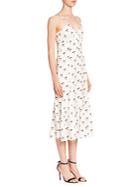 Victoria Beckham Cami Printed Midi Dress