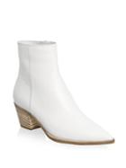 Gianvito Rossi Pointed Toe Leather Ankle Boots