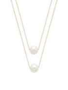 Masako 14k Yellow Gold & 10-11mm White Round Freshwater Pearl Layered Necklace