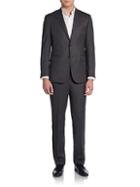 Saks Fifth Avenue Slim-fit Crowsfoot Suit