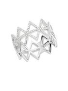Ef Collection 14k White Gold Spiked Diamond Ring