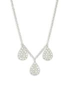 Meira T 14k White Gold & White Diamond Pendant Necklace