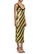 Diane Von Furstenberg Luisa Striped Sequin Bodycon Dress