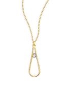 Gurhan Delicate Diamond & 24k Yellow Gold Pendant Necklace