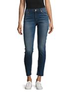 Hudson Jeans Raw Edge Skinny Ankle Jeans