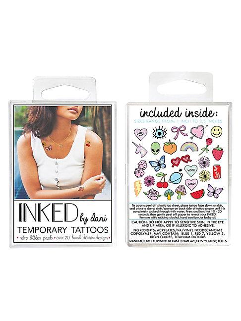 Inked By Dani Temporary Tattoos Retro Littles Pack