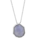 Michael Aram Rock Chalcedony And Sterling Silver Charm Necklace