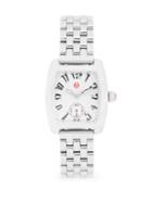 Michele Stainless Steel Square Bracelet Watch